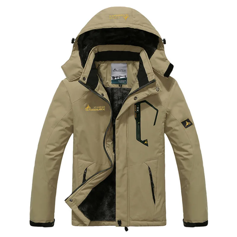 2018 Мужская зимняя внутренняя флисовая водонепроницаемая куртка для занятий