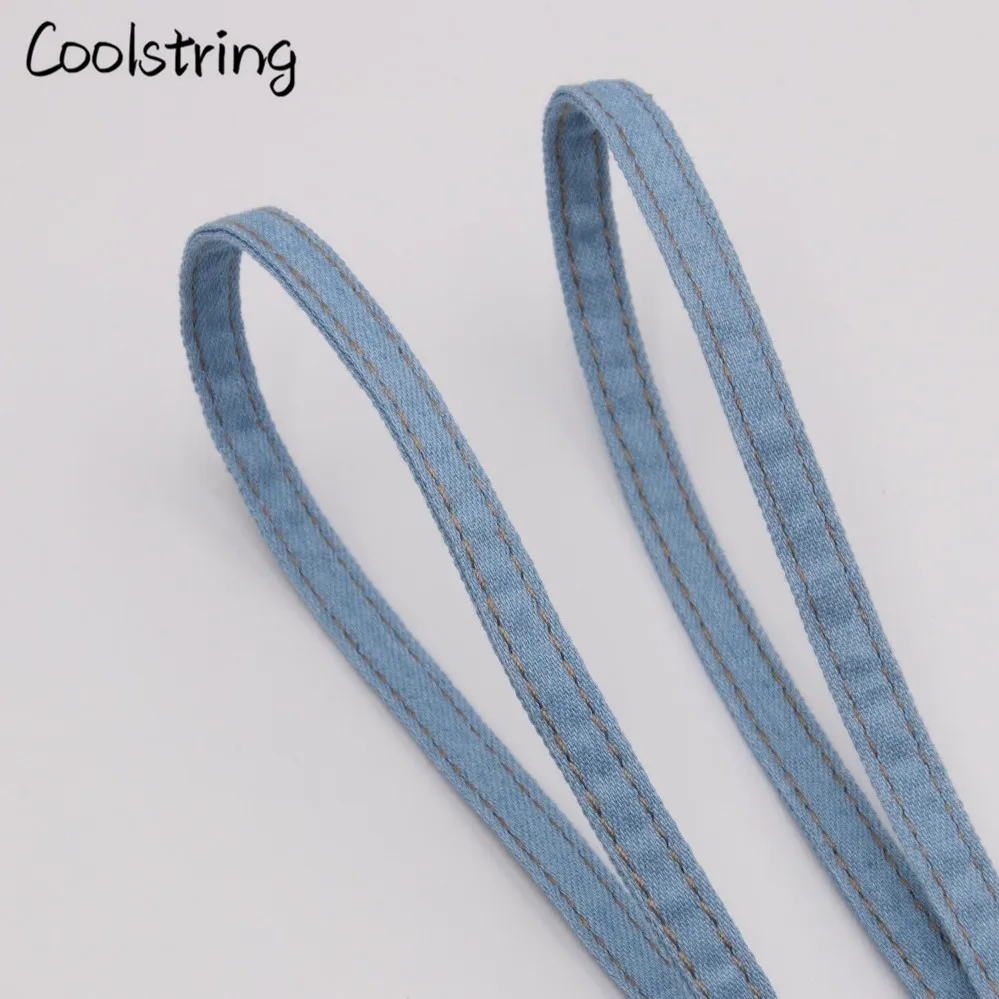 Coolstring 8 мм Премиум плоские джинсовые шнурки металлические Aglet классические шнурки подгонять ваши ноги синий черный шнурки для кроссовок