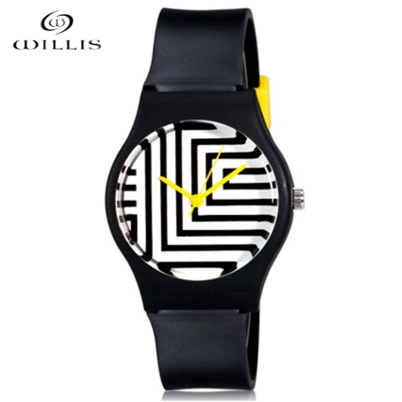 Бренд Willis часы женские Мини кварцевые лабиринт Модные досуг девушки Зебра шаблон