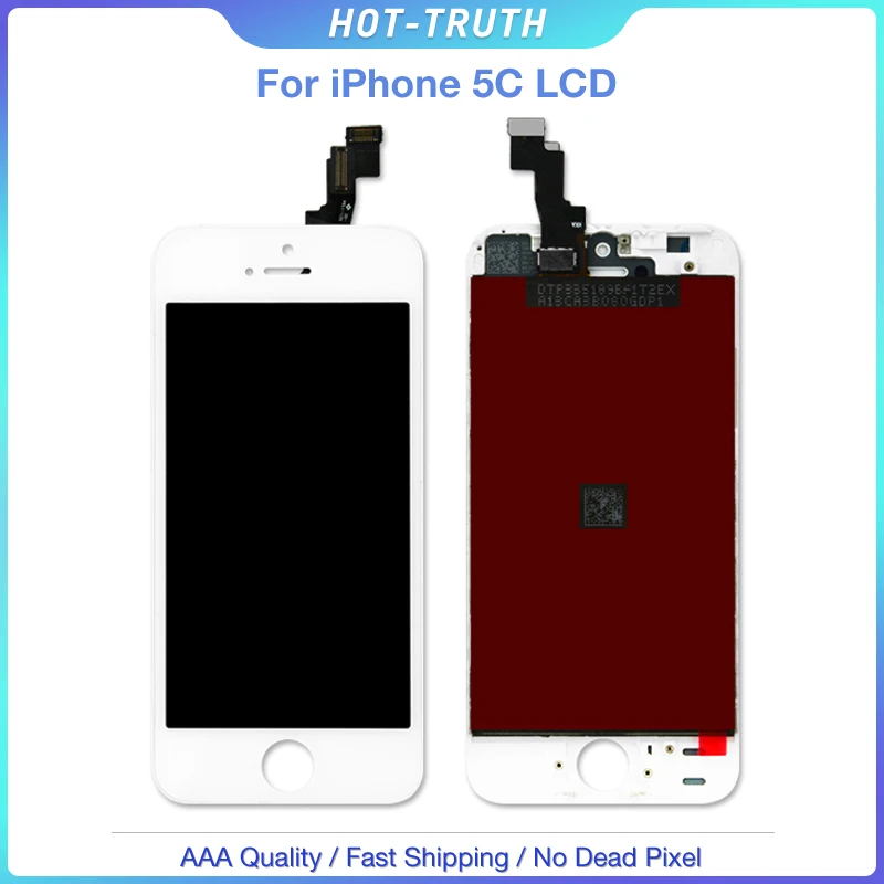 

100Pcs/Lot Screen For iPhone 5C 5G LCD Replacement Parts Touch Screen Display Digitizer Assembly No Dean Pixel LCD Grade AAA+++