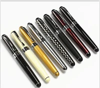 jinhao x750 classic style silver clip metal fountain pen 0 5 mm nib steel ink pens for gift office supplies school supplies