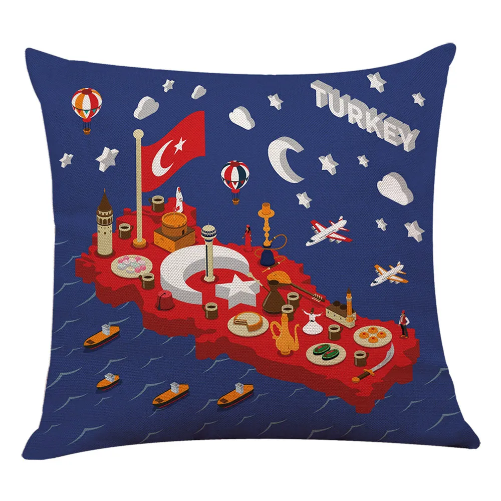 9 видов стилей наволочки подушки Чехлы хлопковый льняной квадратный Талия