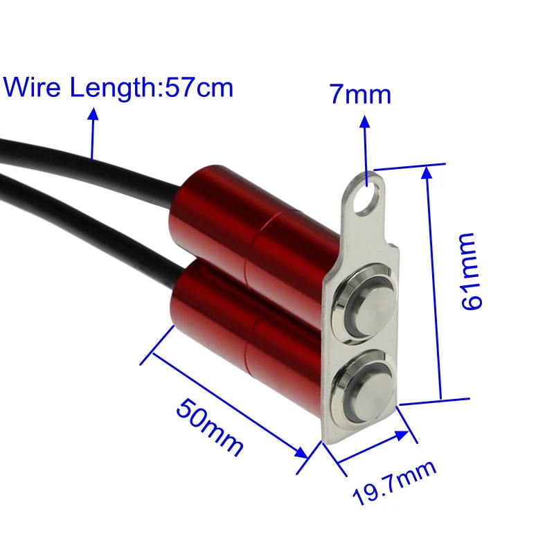 LMoDri мотоцикл 12V светодиодный водонепроницаемый переключатель из алюминиевого