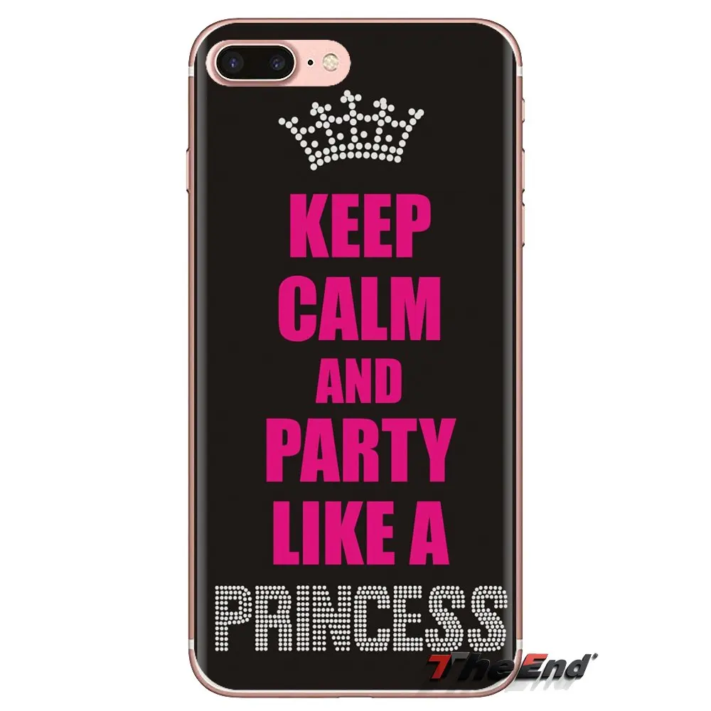Keep Calm be a Princess TPU Transparent Shell Cover For Oneplus 3T 5T 6T Nokia 2 3 5 6 8 9 230 3310 2.1 3.1 5.1 7 Plus 2017 2018 |