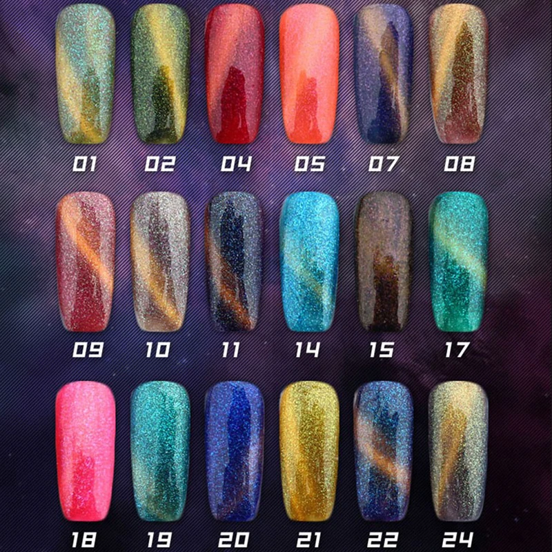 

16Ml Professional Fashion Cat Eyes Colorful Soak Off UV Gel Nail Polish Long-lasting Uv Lamp Gel