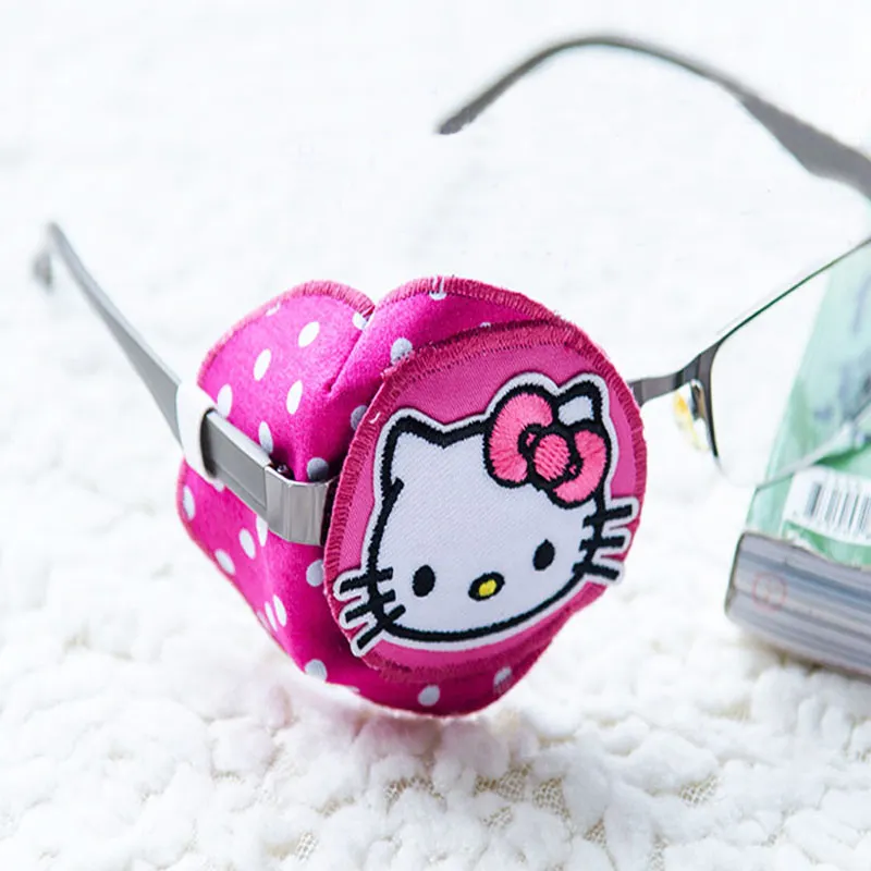 Детский Монокуляр для коррекции Amblyopia Eye Patch Help Vision Recovery Training Hello Kitty 100% хлопок