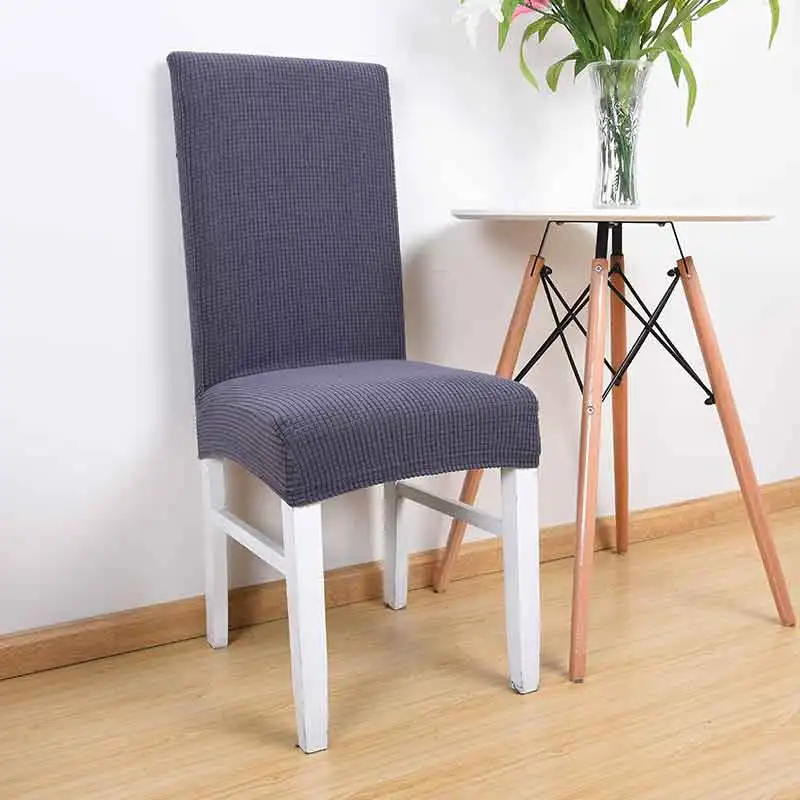 1 шт. спандекс чехлы для обеденного стула съемный чехол однотонный полиэстер