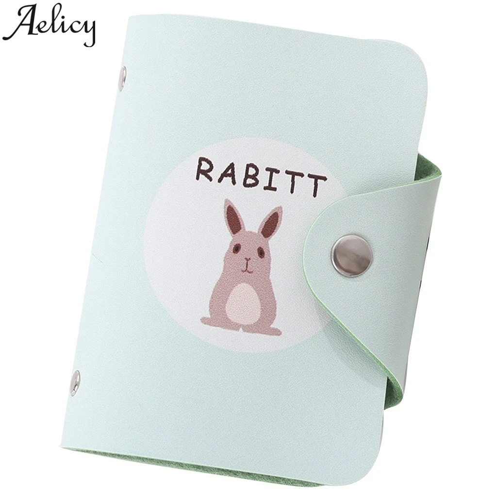 Aelicy модный креативный свежий милый короткий кошелек с животными кожаный