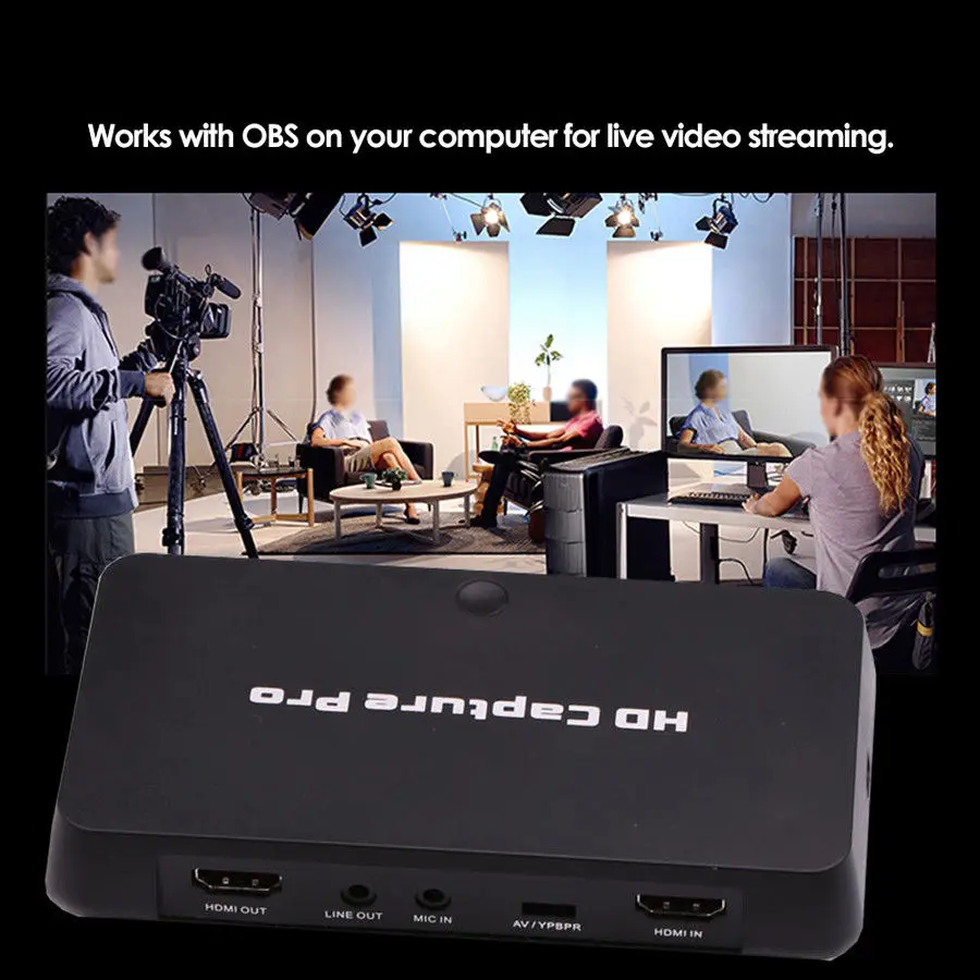 HDMI AV Карта видеозахвата 1080P время записи по расписанию ТВ-шоу запись игры воспроизведение ПК Live для Xbox 360 PS4 ТВ-приставка