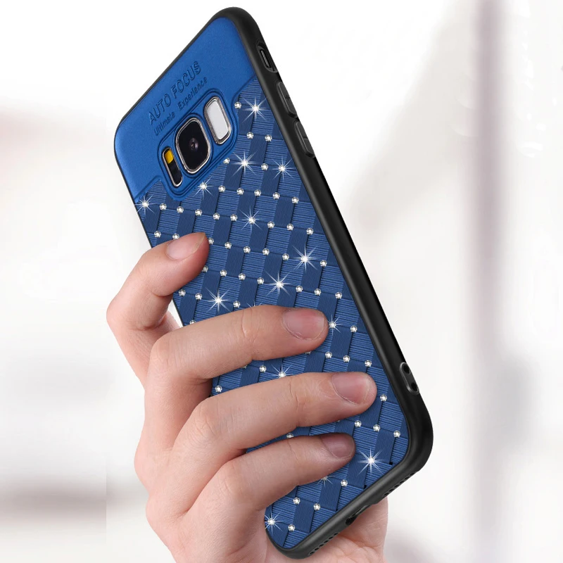 YonLinTan Блестящий Алмазный 3D чехол для Samsung galaxy s8 S 8 Plus S8Plus силиконовый роскошный