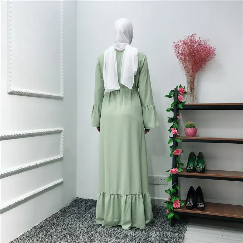 Мусульманское платье Abaya элегантное женское длинное макси для вечеринки