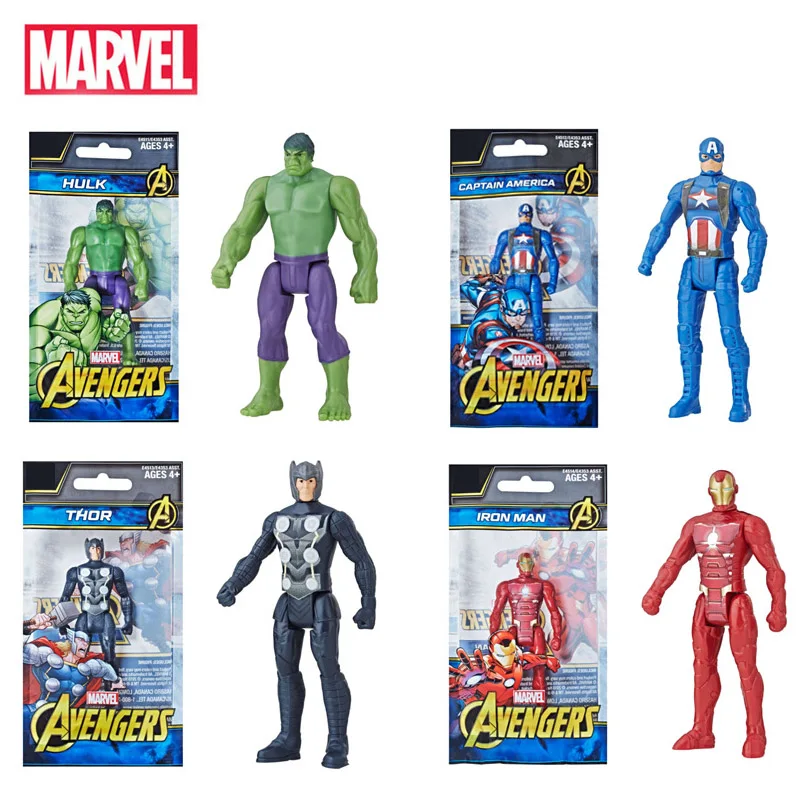 4 шт./компл. с принтами &quotMarvel&quot &quotМстители&quot &quotигрушки в виде героев Халк