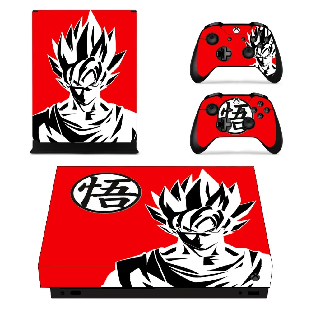 Dragon Ball Super Goku Faceplates Skin Console & Controller Decal Stickers for Xbox One X + Sticker | Электроника