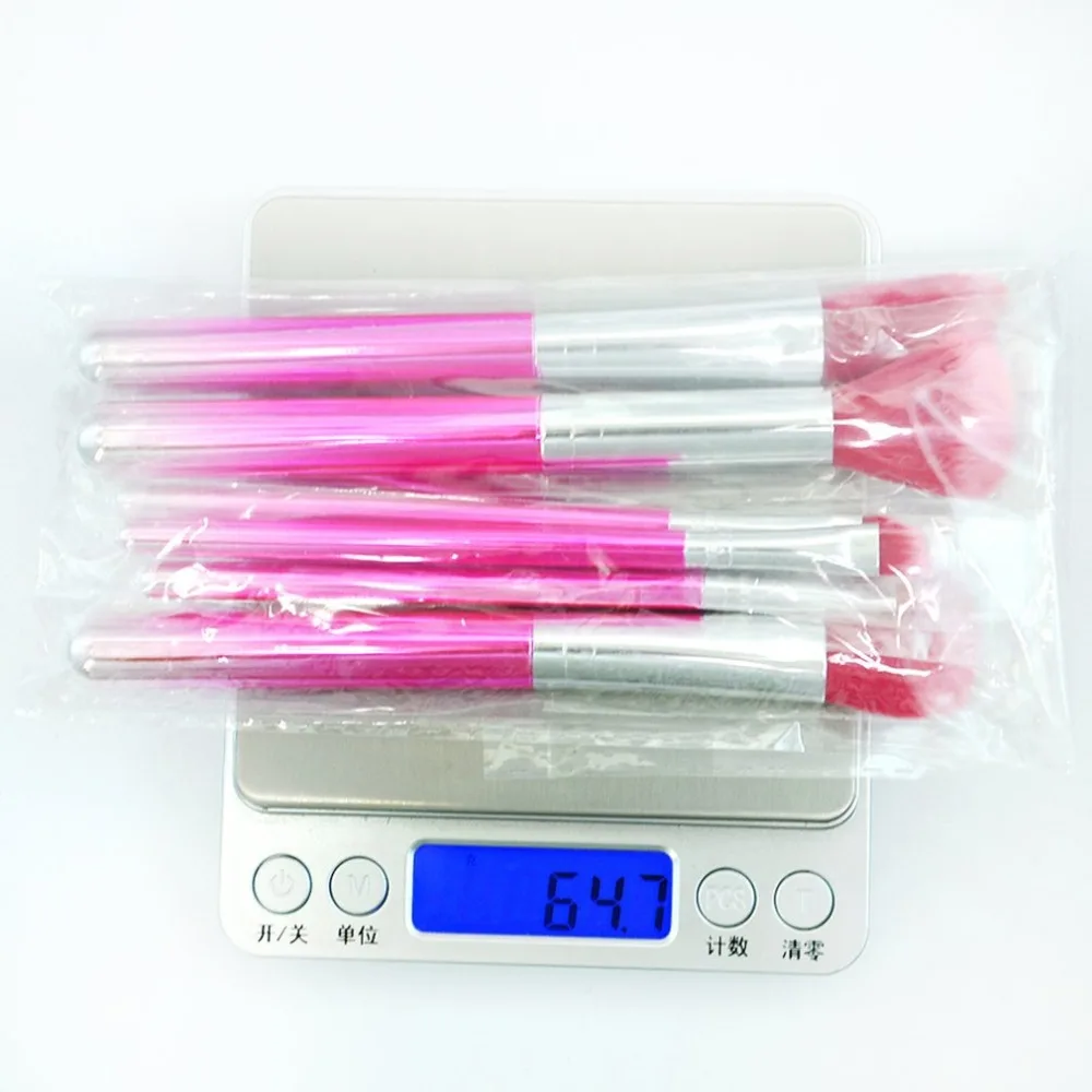 7pcs/Set Makeup Brushes Electroplate Handle Soft Fiber Hair Face Powder Foundation Eyeshadow Women Make Up Tools | Красота и здоровье