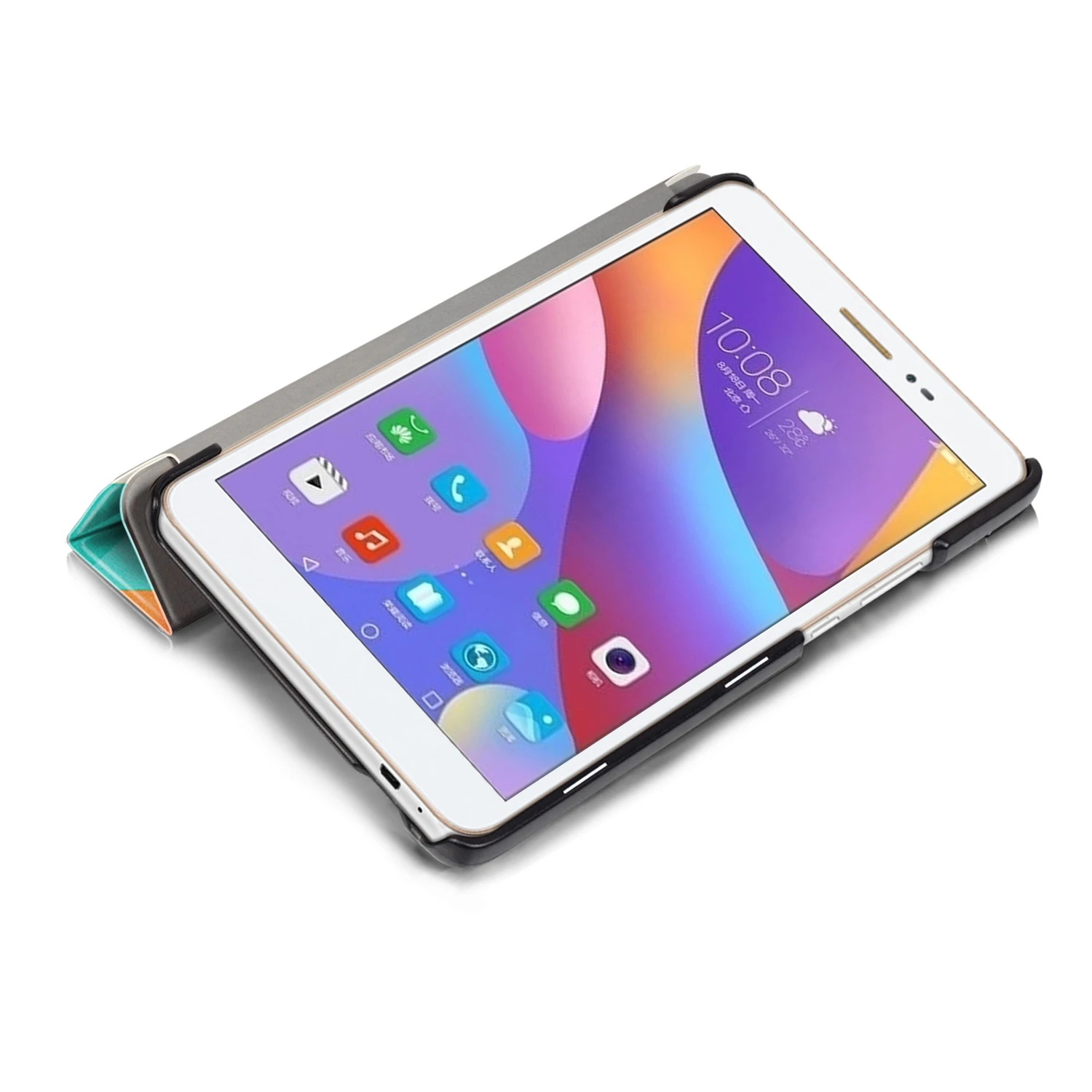 Ультра тонкий шелк зерна кожаный чехол для Huawei Honor 2 jdn-al00/W09 8.0 Tablet Stand Обложка +
