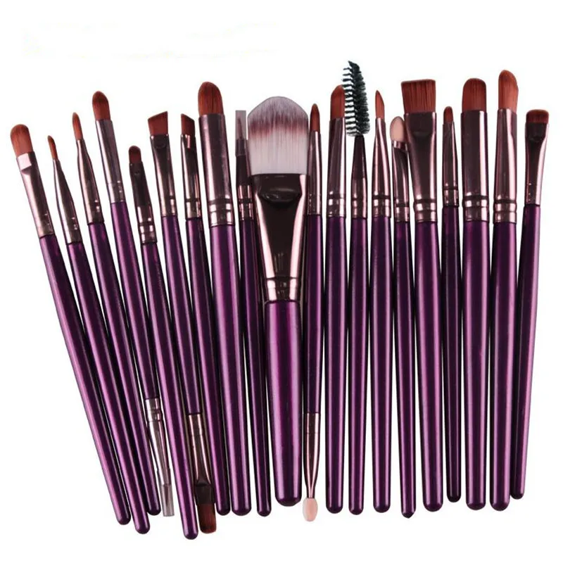 20Pcs Rose gold Makeup Brushes Set Pro Powder Brush Foundation Blush Eyeshadow Eyeliner Lip Cosmetic Make up Tool | Красота и