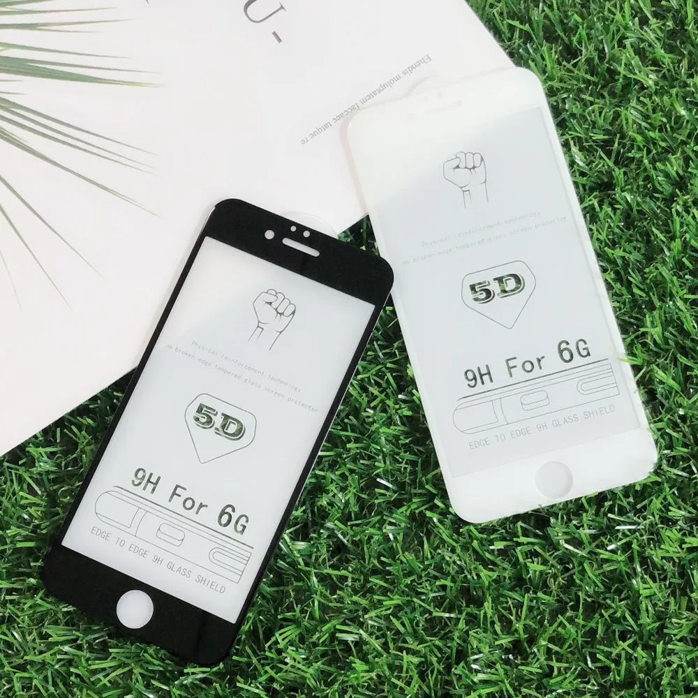 AYJ 5D закаленное стекло с краями для iphone 6 6s plus 8 x Защита экрана 7 полным покрытием
