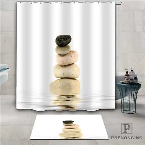 Заказной дзен камень (1) водонепроницаемый занавеска для душа коврик дома ванной