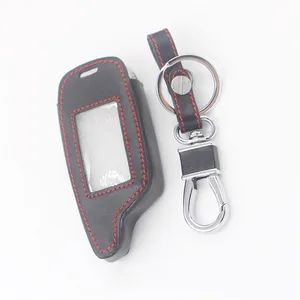 Кожаный чехол для ключа для Pandora DXL3000 двусторонний жк-пульт дистанционного запуска автомобильной сигнализации