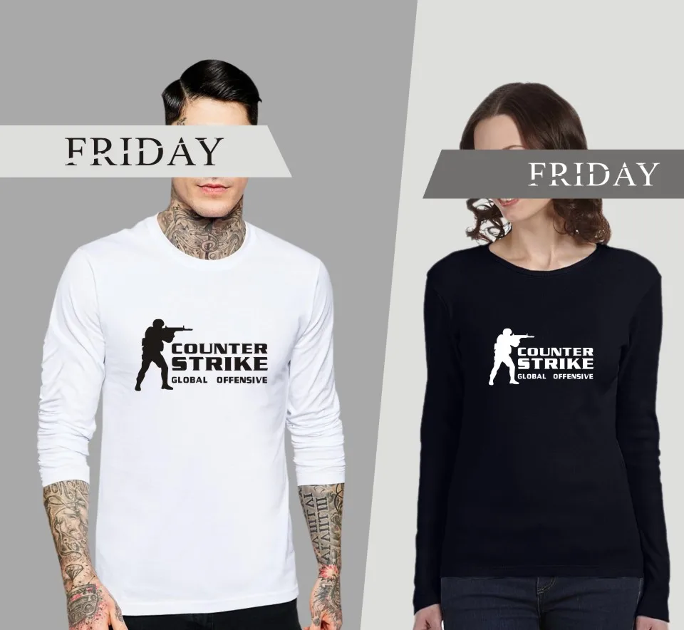 CS GO футболка Counter Strike с длинным рукавом cs go одежда летние футболки counter strike