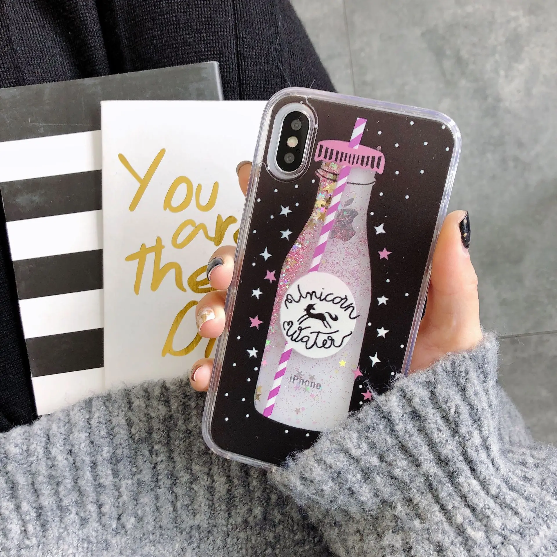 Милый мультяшный чехол для телефона с изображением обнаженного медведя бутылки