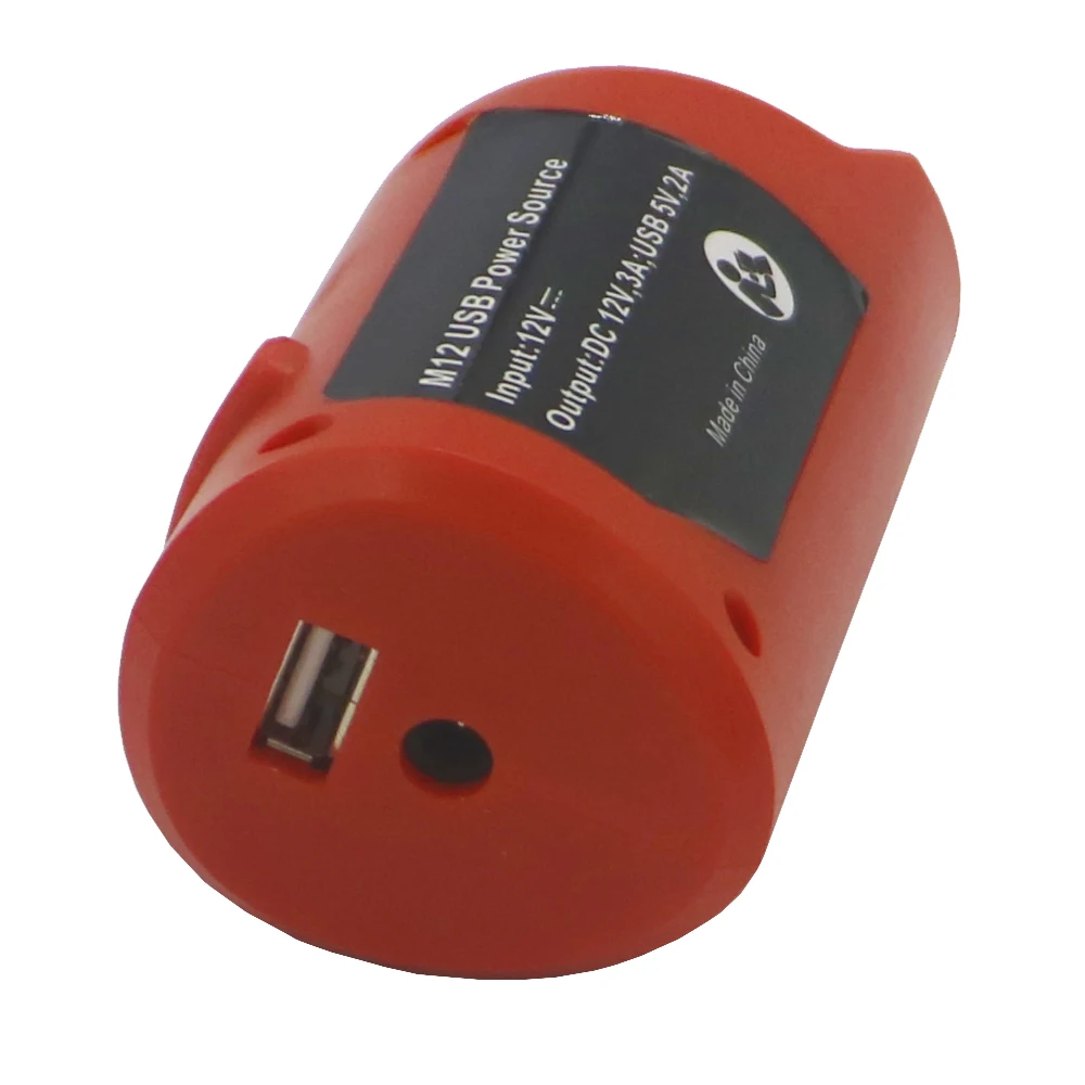 2 шт./лот M12 12 в 2000 мАч/1500 мАч литий-ионная батарея + usb адаптер конвертер для