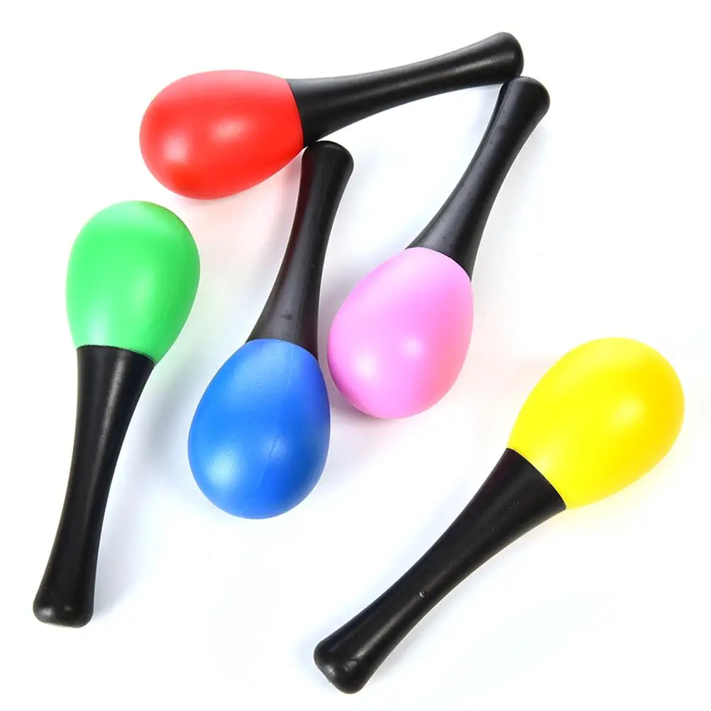 

1Pcs Plastic Sand Hammer Rattle Musical Instrument Percussion Instrument Toy Wholesale Random Color