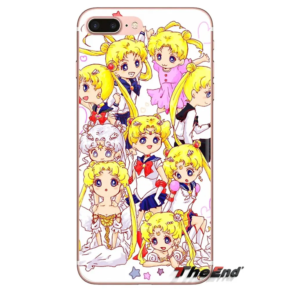 Сейлор Мун Кристалл Милая версия Girly для iPod Touch Apple iPhone 4 4S 5 5S SE 5C 6 6S 7 8 X XR XS Plus MAX