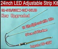 10sets of universal led backlight lamps update kit for lcd monitor strips support to 24 540mm