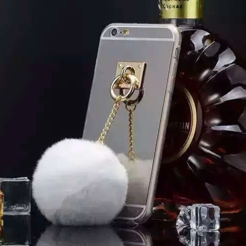 1 шт./лот PC &amp TPU зеркальная задняя крышка ободок кулон металлическая пряжка