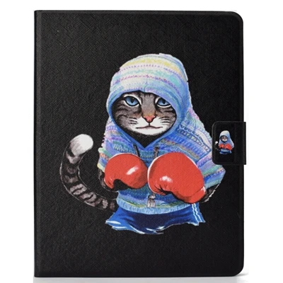 B Чехол-книжка с откидной крышкой для huawei MediaPad T5 10,0 AGS2-W09 AGS2-L09 кожаный чехол-кошелек с милым котом для телефона huawei T5 10,0 чехол - Цвет: B