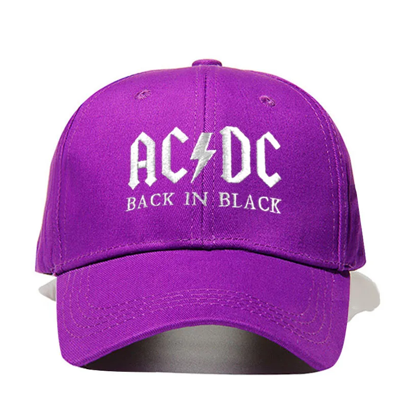 Бейсбольная кепка AC/DC в стиле рок, хип-хоп, Мужская бейсболка с вышитыми буквами, Повседневная Кепка для диджея, рок, папы, Прямая поставка