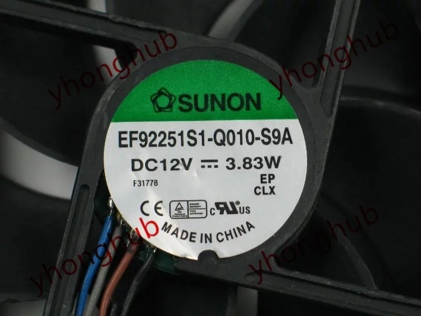 SUNON EF92251S1 Q010 S9A DC 12V 3 83 W 92x92x25mm вентилятор охлаждения сервера|square fan|server fan92x92x25mm fan |