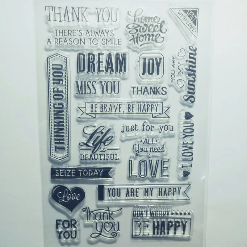 Слова желая вас прозрачный резиновый силиконовый печать для скрапбукинга