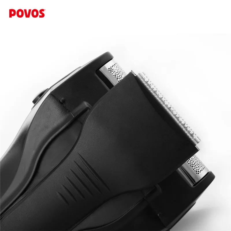 Горячая POVOS Для мужчин Перезаряжаемые электробритва полностью тела моющиеся