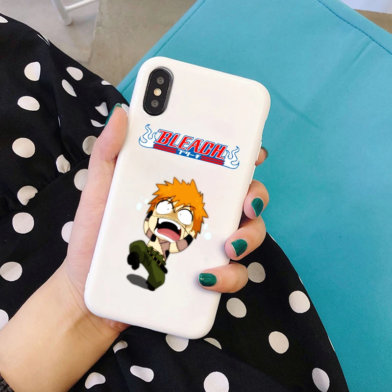 Bleach Kurosaki Ichigo аниме мягкий силиконовый карамельный цвет чехол для телефона для iPhone X XR XS MAX 6 7 8 plus 6s TPU - Цвет: W-5666