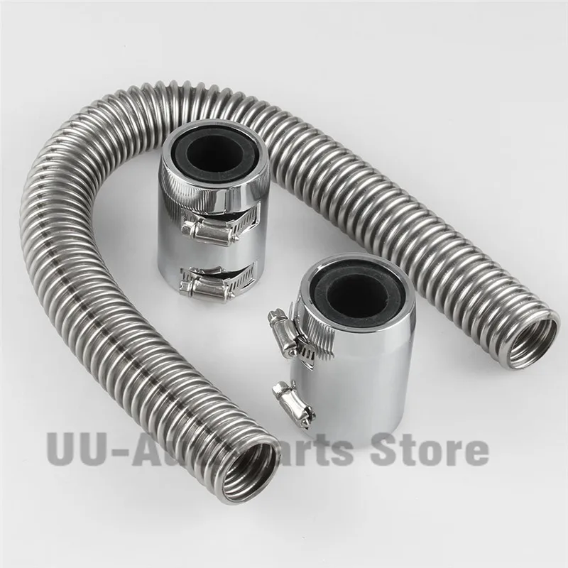 Универсальный хромированный шланг для охлаждающей жидкости 24 дюйма из