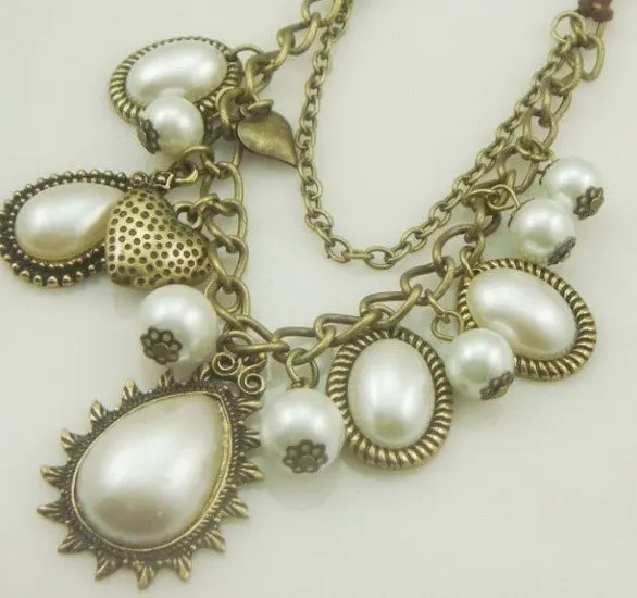 Лидер продаж бесплатная доставка модное ожерелье с жемчужным кулоном N117 |