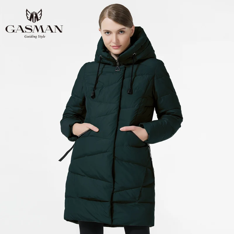 GASMAN 2019 Модные Женские Зимние Теплые Пальто С Капюшоном Куртка Зимняя Женская