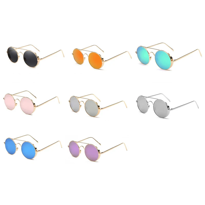 OFIR Готический стимпанк брендовые Дизайнерские мужские круглые солнцезащитные