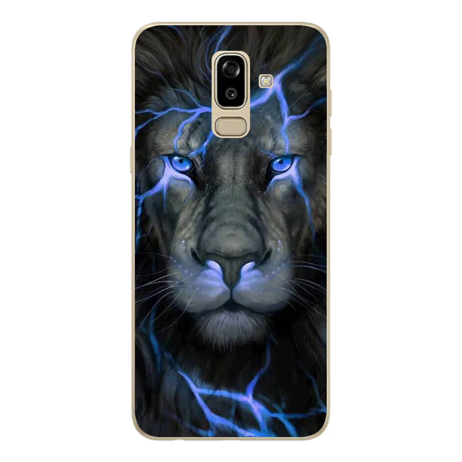 For Samsung Galaxy J3 J5 J7 2017 J4 J6 J8 2018 Case Cover EU Version Soft TPU Silicone Cool Animal Printed Protect Phone Shell |