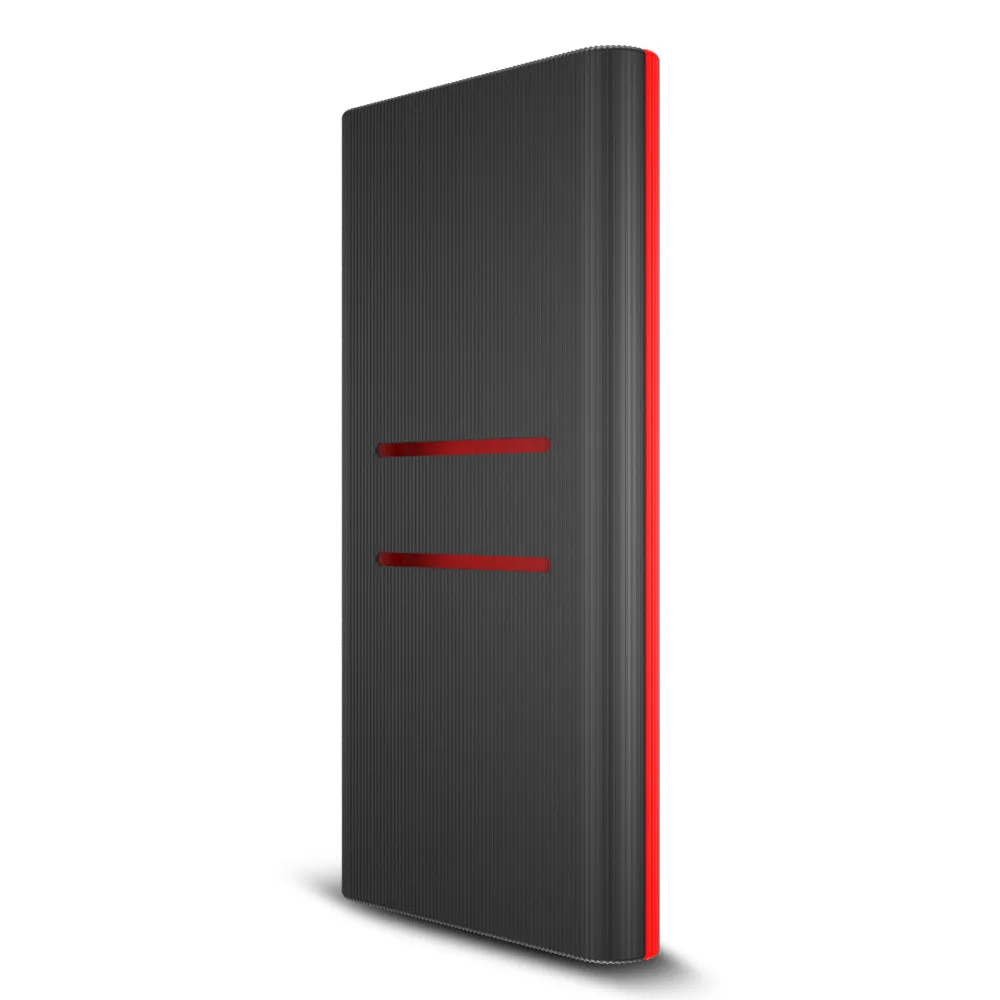 Black Red Силиконовый защитный чехол, кожный чехол, сумка для нового Xiaomi Xiao Mi 2, 10000 мА/ч, двойной USB внешний аккумулятор, аккумулятор, аксессуар, разноцветный - Цвет: Black Red