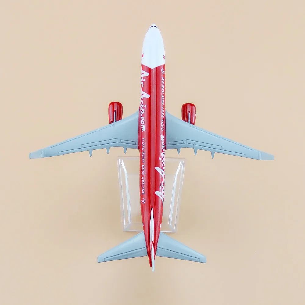 16 см металлическая модель самолета из сплава Air Asia CAPA Лучшая Новая авиакомпания