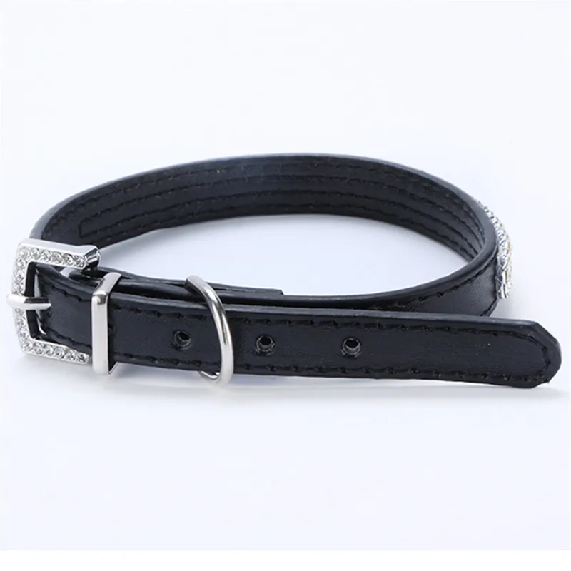 Новинка ошейник для щенков кошек домашних животных 3 ряда горный хрусталь