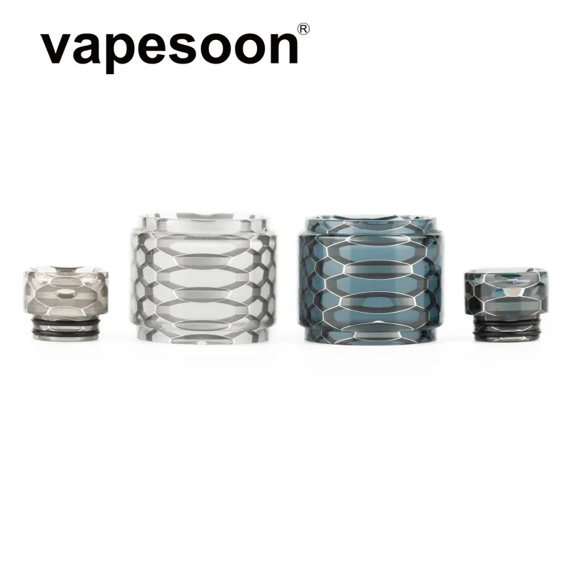 

Vapesoon Colorful Snake Pattern Acrylic bubble tube & drip tip kit for Freemax Mesh Pro Tank Atomizer Fast Shipping