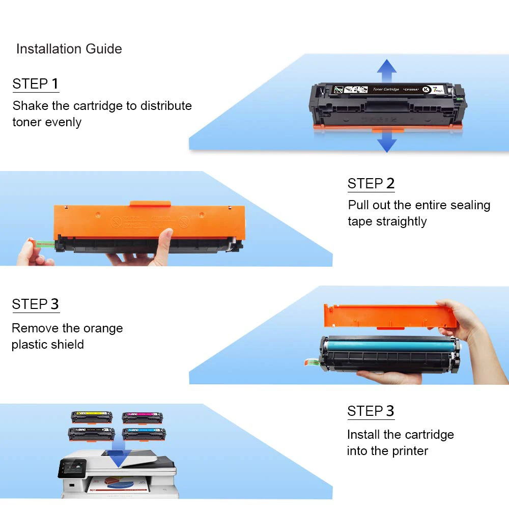 SHIZHI совместимый тонер картридж HP 202a CF500a CF501a CF502a CF503a для Laserjet Pro MFP M254 M254nw M254dw M281fdw