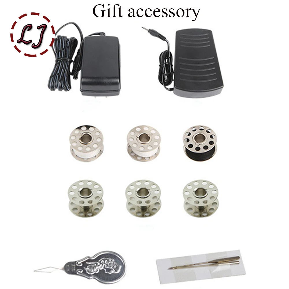 Электрическая швейная машинка многофункциональная двухскоростная Мини для