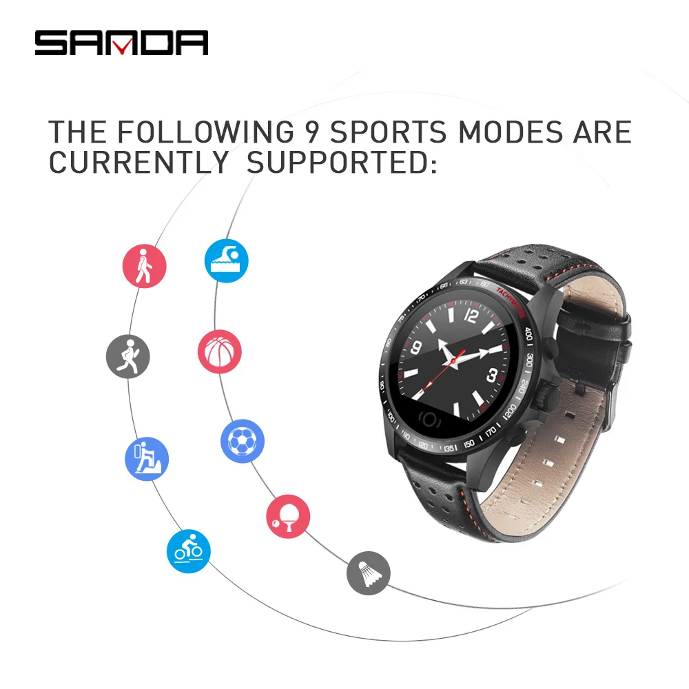 JBRL роскошные мужские Смарт часы со светодиодом Цифровые модные IP67