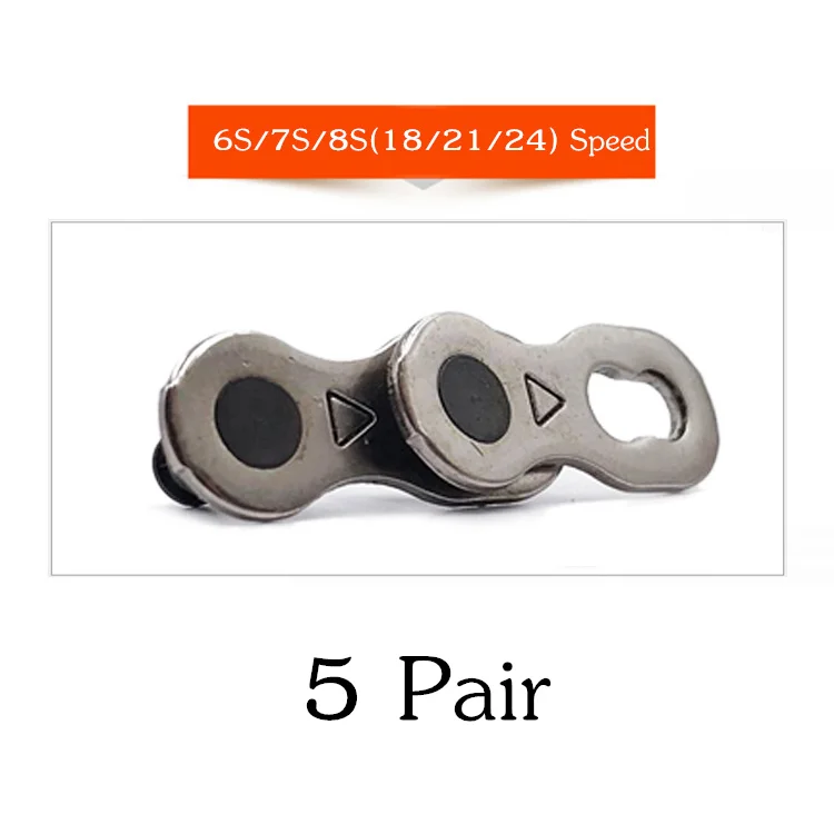 8S 5 Pair VXM 6/7/8/9/10/11 Скорость велосипедной цепи разъем замок комплект MTB дорожный велосипед Разъем для быстрого мастер стык соединения цепи велосипеда Запчасти - Цвет: 8S 5 Pair