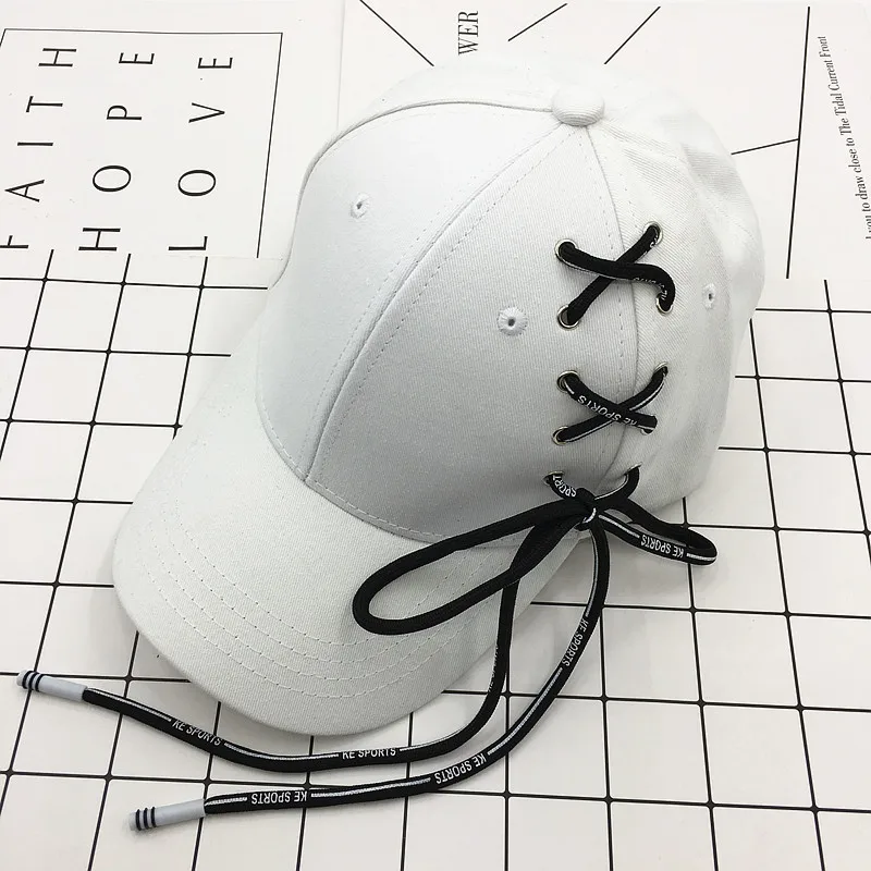 Новая мода лето бейсбольная кепка для женщин и мужчин Корейский Snapback шляпы хип хоп Черная кепка шляпа папы костяная Кепка